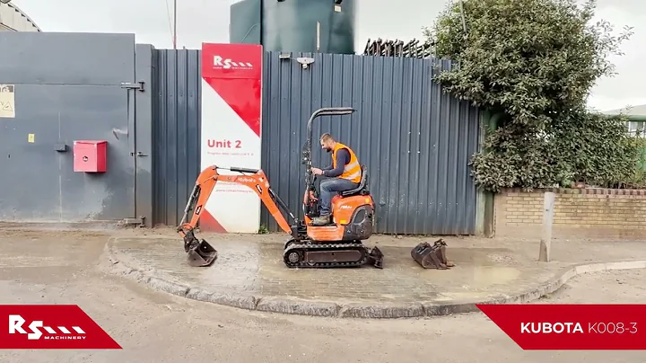 KUBOTA K008-3 - MICRO EXCAVATOR - RS MACHINERY HIRE AND SALES