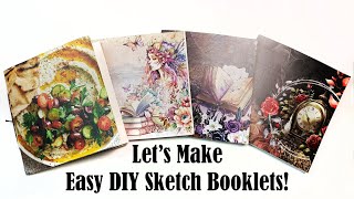 How to Make Easy DIY Sketch Booklets! Budget Friendly Ideas Included