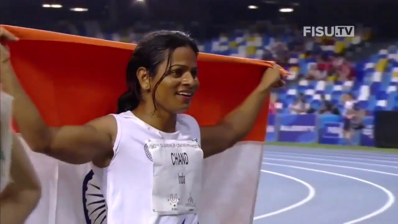 Dutee Chand   INDIA in the Womens 100m Sprint Gold