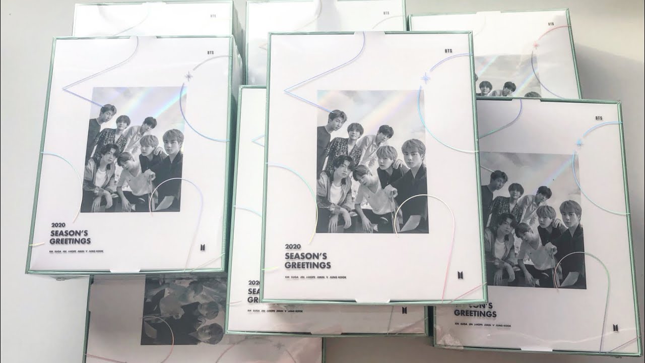 [UNBOXING] BTS 2020 SEASON'S GREETINGS | 8 copies + Pre-ordered Gifts