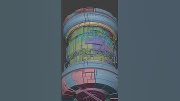 Sci-fi Cylinder in Blender #b3d