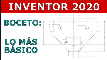 Tutorial de Inventor 2020 | Boceto | Lo más básico: líneas, circunferencias y algunas restricciones