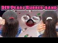 DIY Trending Pearl Rubber-band.