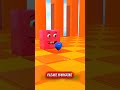 The Hungry Cube Challenge!😂 🟦🟥 #shorts #satisfying #viralshorts