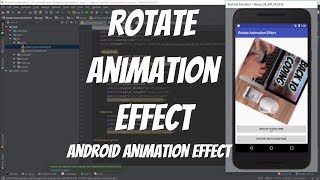 Android Animations Tutorial 49 - Rotate Animation Effect