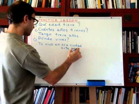 Free Spanish Lessons 172: Spanish practice lesson 1/2