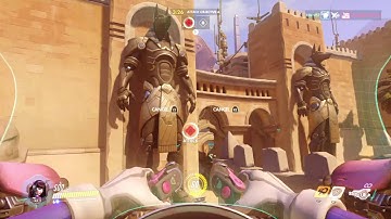6 D.Va attack Temple of Anubis