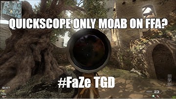 QUICKSCOPE ONLY MOAB? #FaZe TGD (Livestream Highlight)