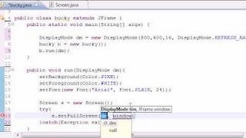 Java Game Development - 5 - Creating a Full Screen Display