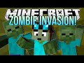 ZOMBIE INVASION | Minecraft: Blocking Dead Minigame!