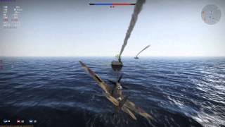 War Thunder - Epic Carrier Landing Fail xD