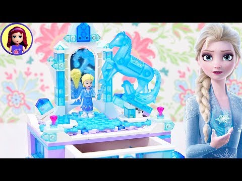 Lego Junior Disney Princess Anna & Elsa's Frozen Playground Build Review Silly Play Kids Toys. 