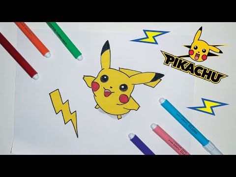 Arte e Cia Brasil - Pikachu!! Desenho feito em uma Live no Canal ARTE E CIA  BRASIL no . Corre lá para aprender fazer esse colorido com Lápis  Aquarelável!! 😀👊🏻😉 #pedidodagalera . . . #