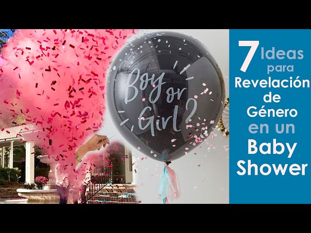 Gender reveal - arreglo de globo mágico para revelación de género