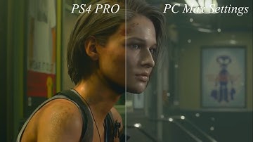 Resident Evil 3 | Graphics comparison | PS4 PRO vs PC Max Settings