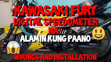 Kawasaki fury digital speedo meter installation