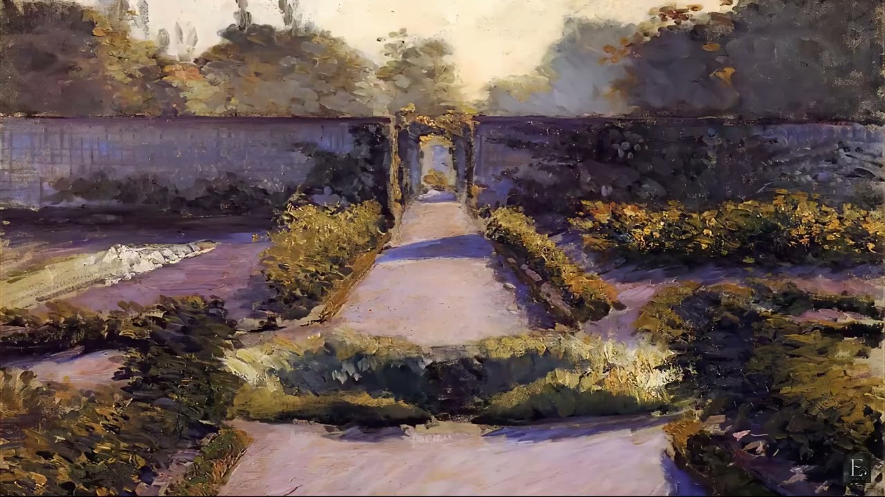 Gustave Caillebotte – The Kitchen Garden Yerres - 2 Hour Screensaver