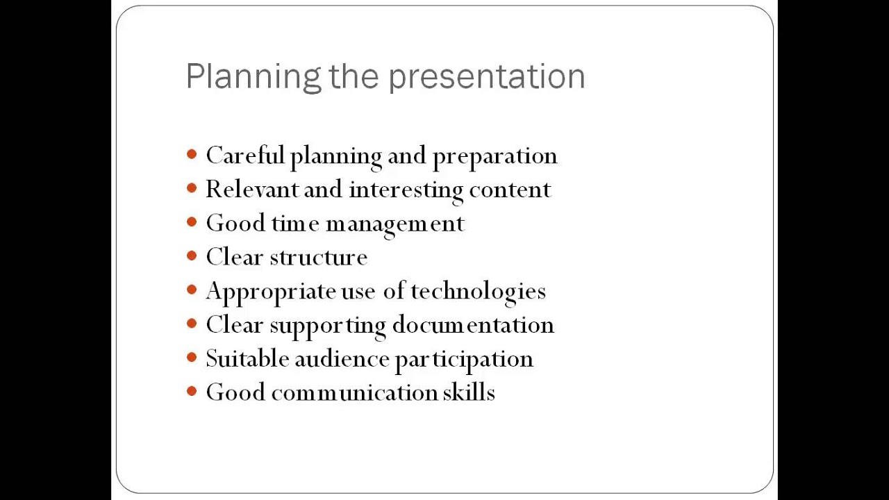 Academic Mentoring Programme: Presentation Skills