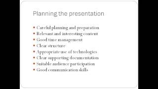 Academic Mentoring Programme: Presentation Skills