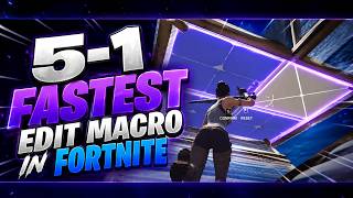 The FASTEST Edit Macro EVER in Fortnite.