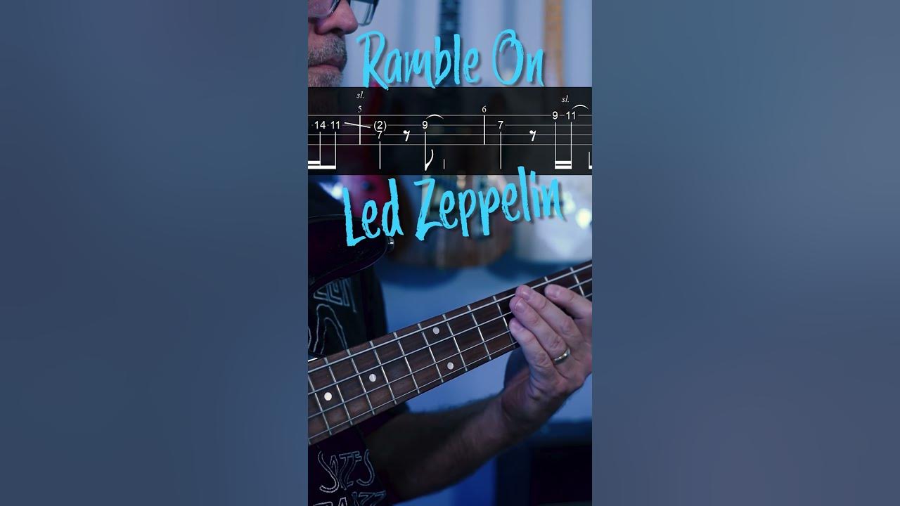 Ramble On Led Zeppelin Bass Riff with Tab