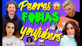 ¡LAS PEORES FOBIAS QUE TIENEN LOS YOUTUBERS! (Aracnofobia, Claustrofobia, Talasofobia) - 52 Rankings