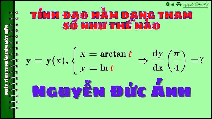 Các dạng toán đạo hàm có tham số năm 2024