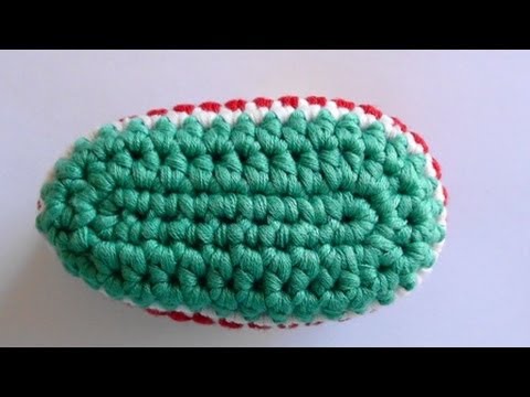 How to Crochet Baby Bootie Sole  Crochet Baby Bootie Sole  YouTube