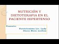 NUTRICIÓN Y DIETOTERAPIA EN PACIENTES HIPERTENSOS