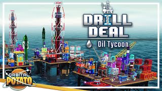 Starting An OIL COMPANY!! - Drill Deal - Economy Management Drilling Game! screenshot 4