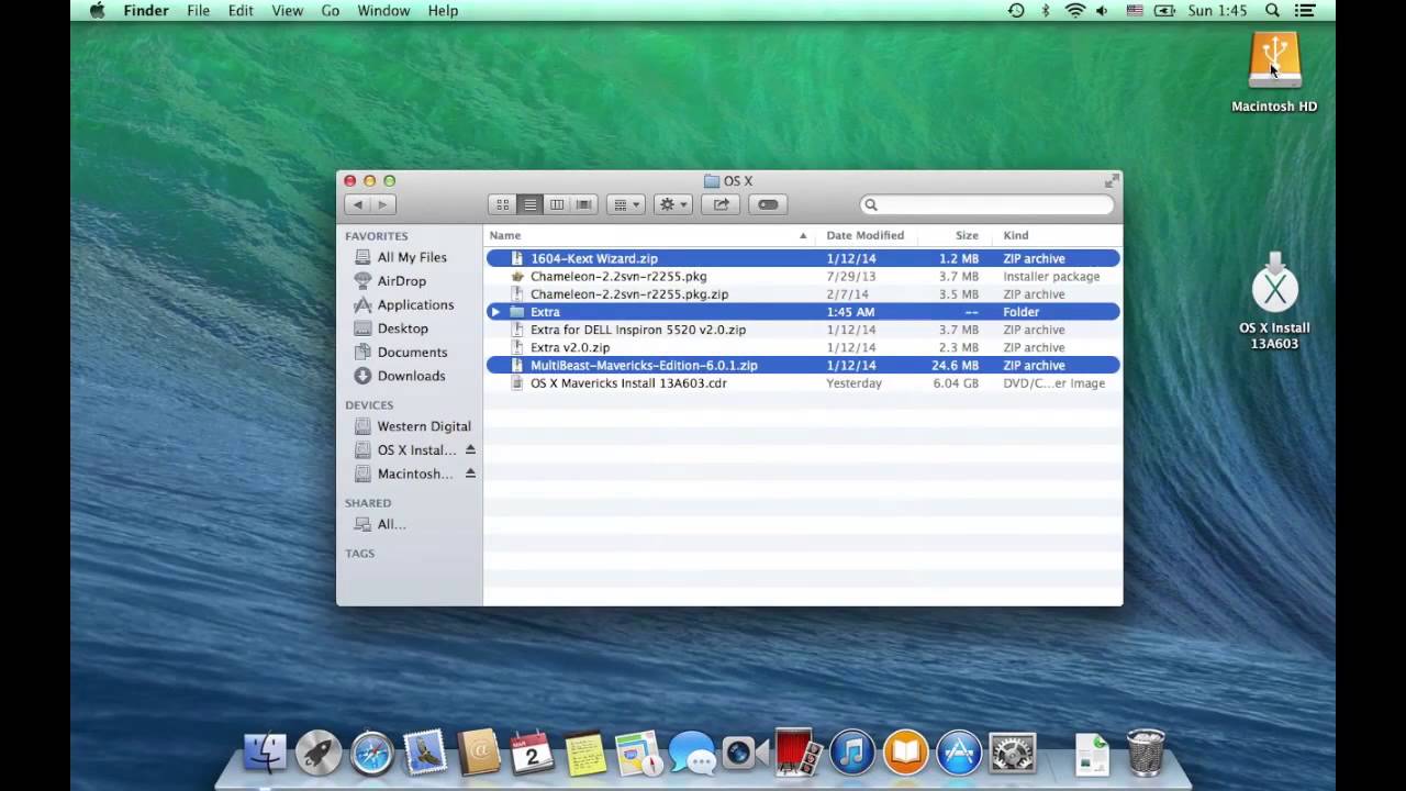 Install OS X Mavericks 10.9 on DELL Inspiron 5520 | Ri Xu Online