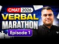 CMAT 2026: The Ultimate Verbal Marathon 🔥 Amit Rohra | Ep 01
