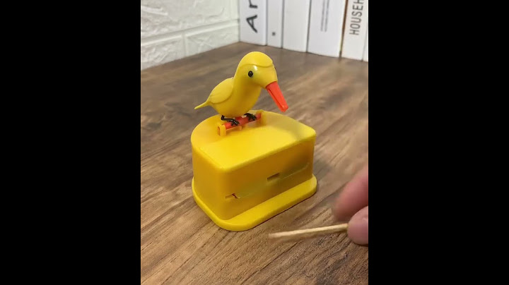 Say goodbye to boring toothpick holders! Meet our automatic bird toothpick box