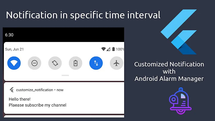 Flutter - Customized Local Notification - Notification in Specific Time Interval