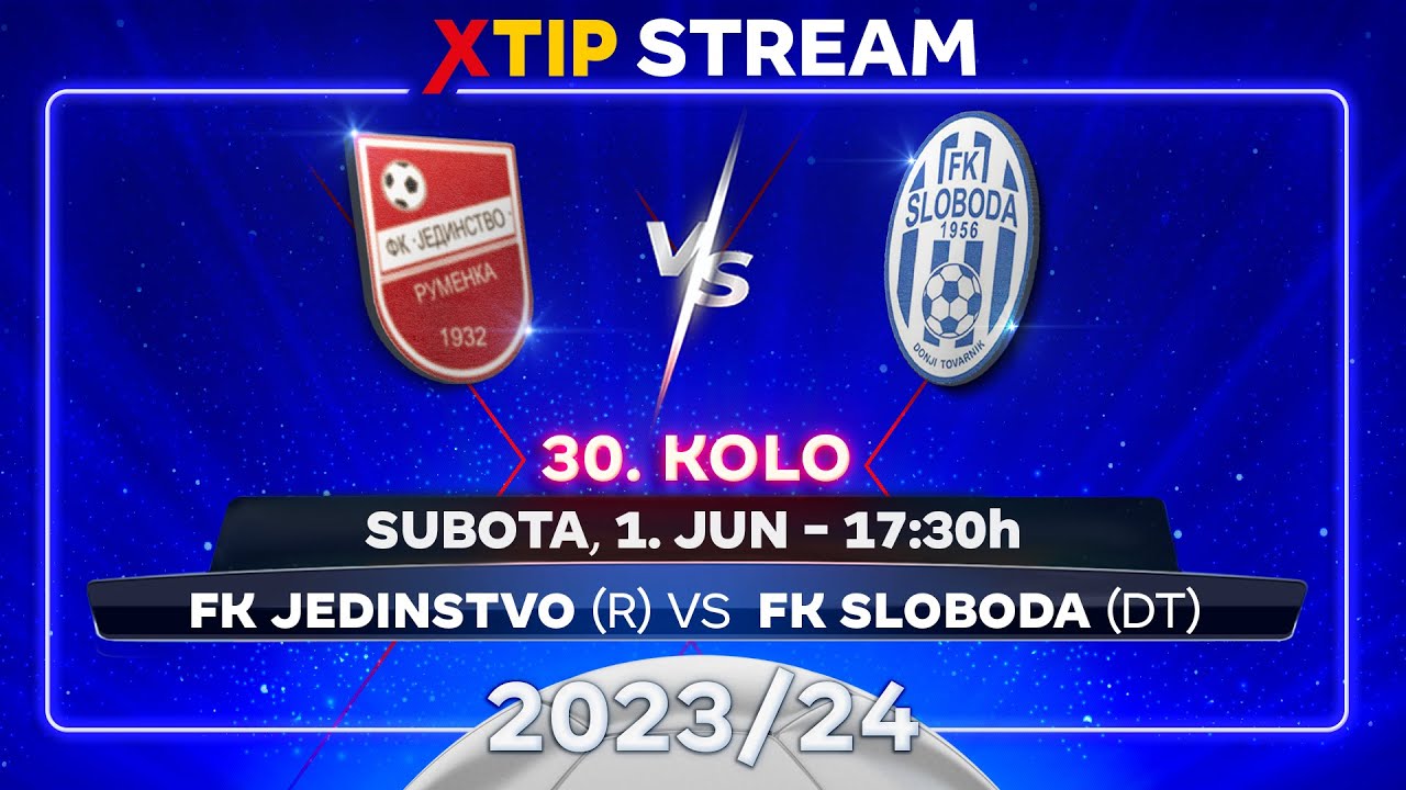 Jedinstvo (Rumenka) – Sloboda (Donji Tovarnik) (subota, 1. jun, 17:30)