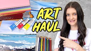 ART SUPPLY HAUL 🎨 Cozy Art Vlog by Syndia