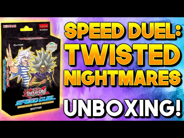 Yu-Gi-Oh! SPEED DUEL: TWISTED NIGHTMARES | Starter Deck Unboxing - YouTube