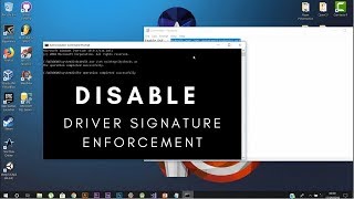 enable/disable driver signature enforcement - windows 10