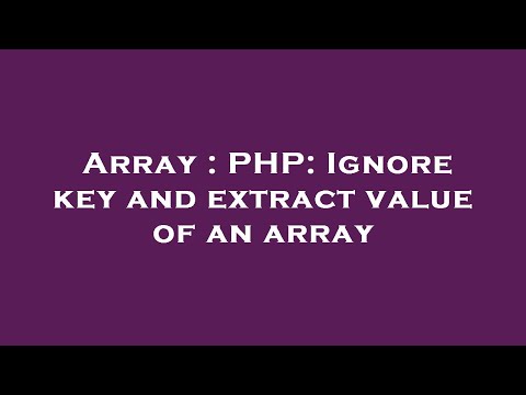 Array : PHP: