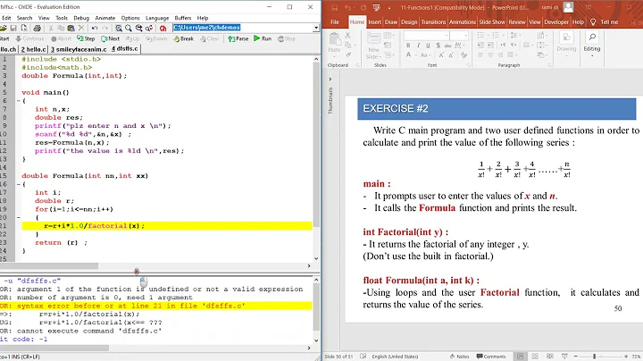 C programming : Lecture#11 (User Defined Functions) Exercise#2