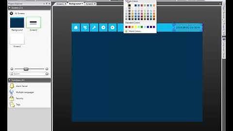 iX Developer Video 02 Developing a reusable menu Tao man hinh nen man hinh mau