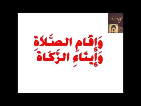 صحيح مسلم كتاب الإيمان7 باب ب ي ان أركان الإسلام ودعائمه العظام الأحاديث 120 123