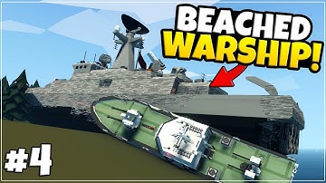 We zijn op een groot oorlogsschip gestrand! - Hardcore WAR Career Stormworks - AFLEVERING 4
