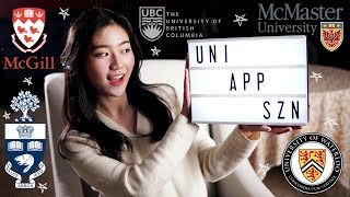 CANADIAN UNIVERSITY APPLICATIONS 2020 | waterloo, ubc, uoft, mcgill, mcmaster