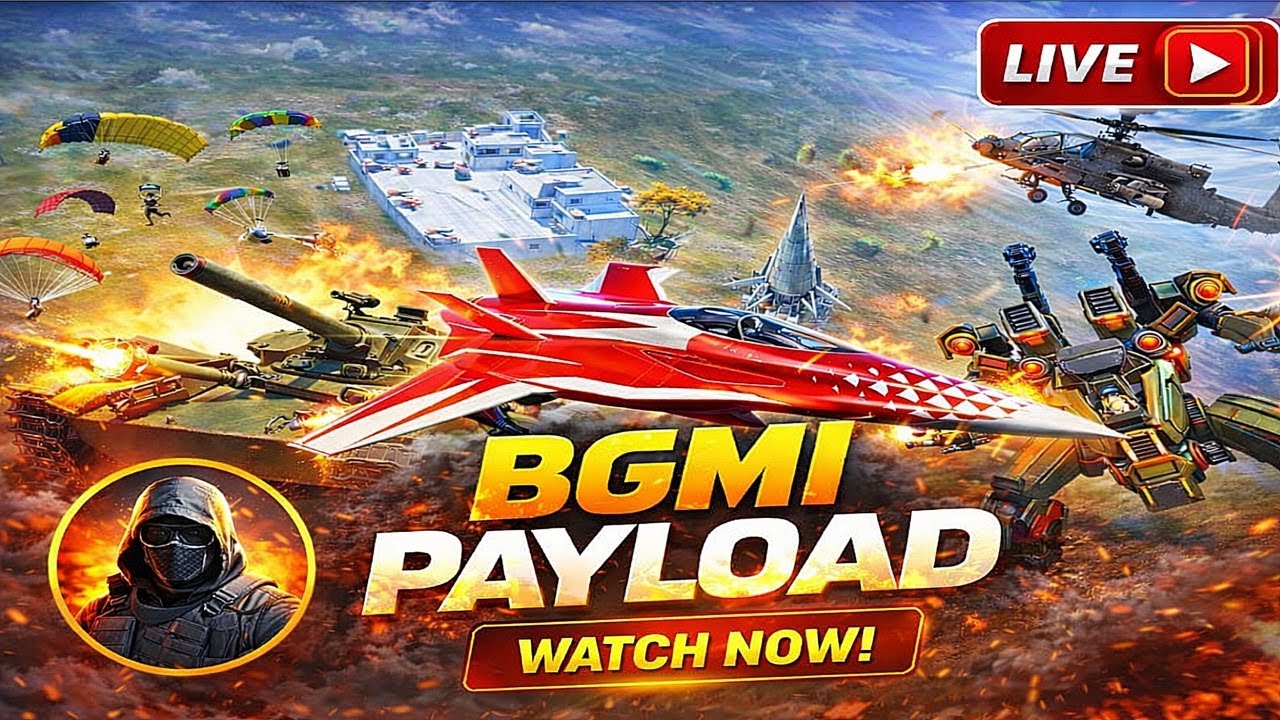 PUBG \ BGMI Payload Mode Live 😱 Fighter jet Pro Skills,Tank,Robot Havercraft & RPG 
