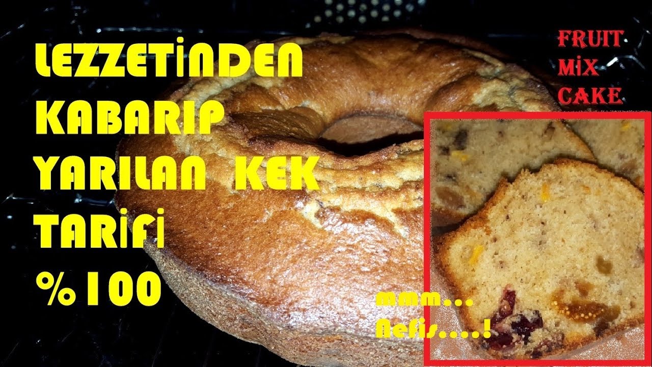 Karışık Meyveli Kek Tarifi / Kek Nasıl Yapılır YouTube