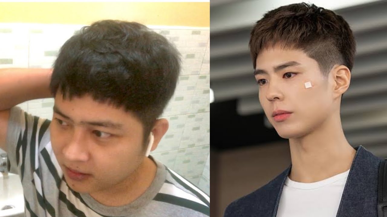 Time lapse of Park Bo Gum Haircut 