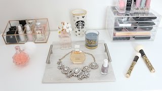 Hi everyone, today i'm sharing a diy inexpensive room decor idea. i"m
going to be showing you how make these cute marble vanity trays. don't
forget to...