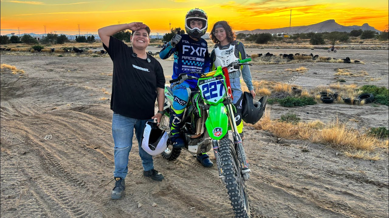 Entrenamiento de motocross en Hermosillo ❤️😱.. nos brincaron 😱🫣 🏍️ 
