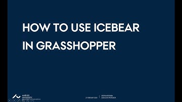 How to use ICEbear (GUI) in Rhino/Grasshopper